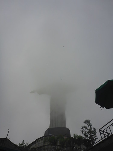 Christo Redentor in fog